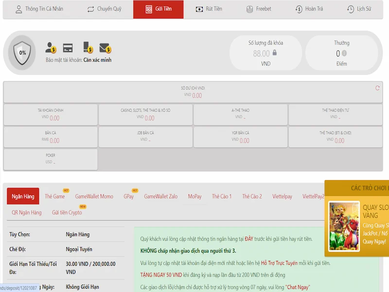nạp tiền vn88