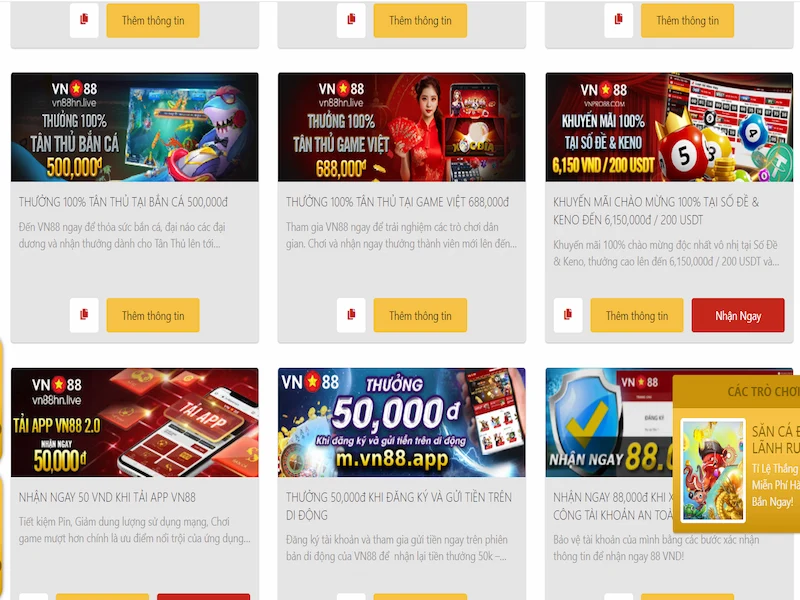 khuyến mãi vn88